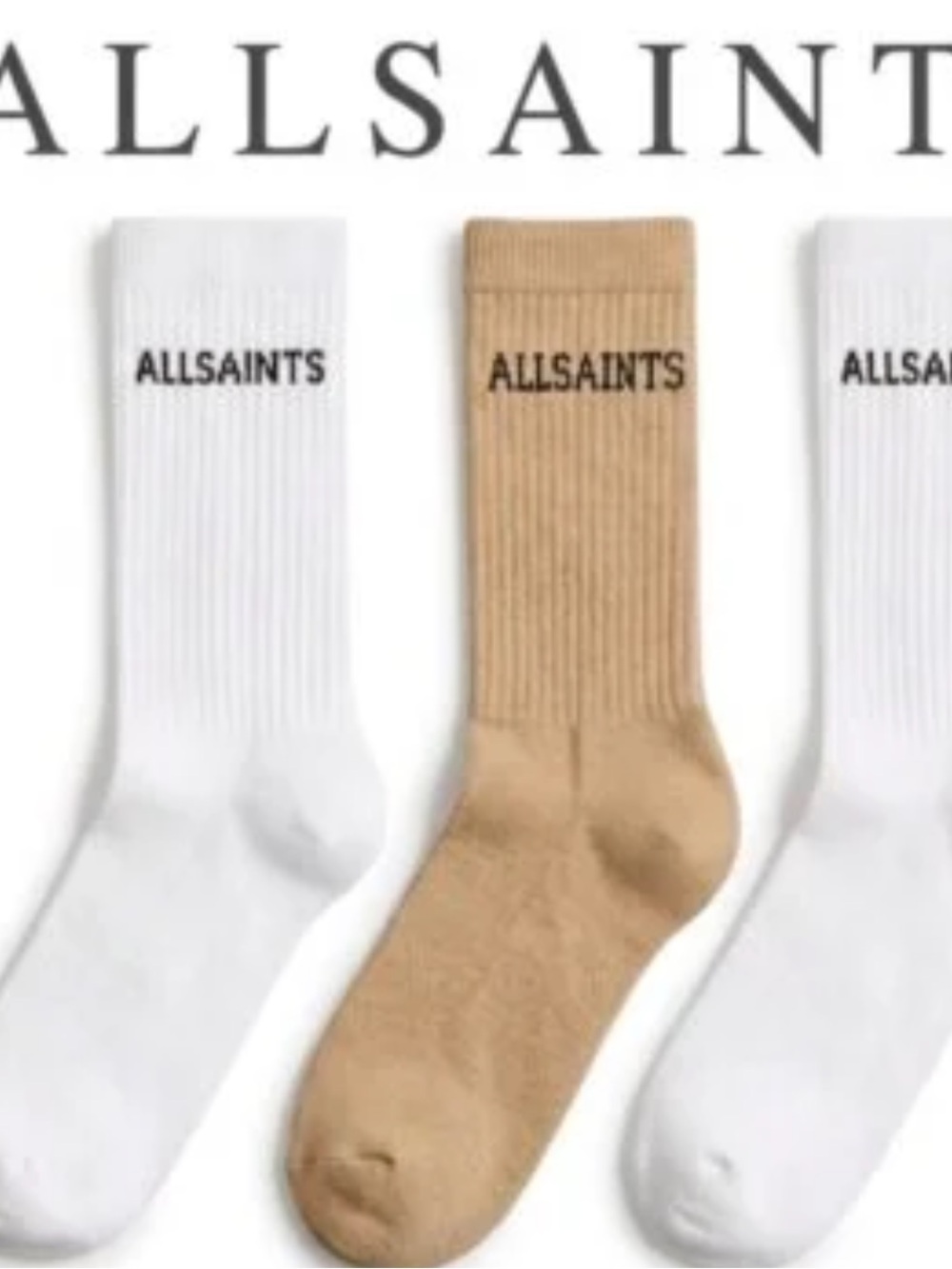 NWT All Saints Men’s Crew Socks